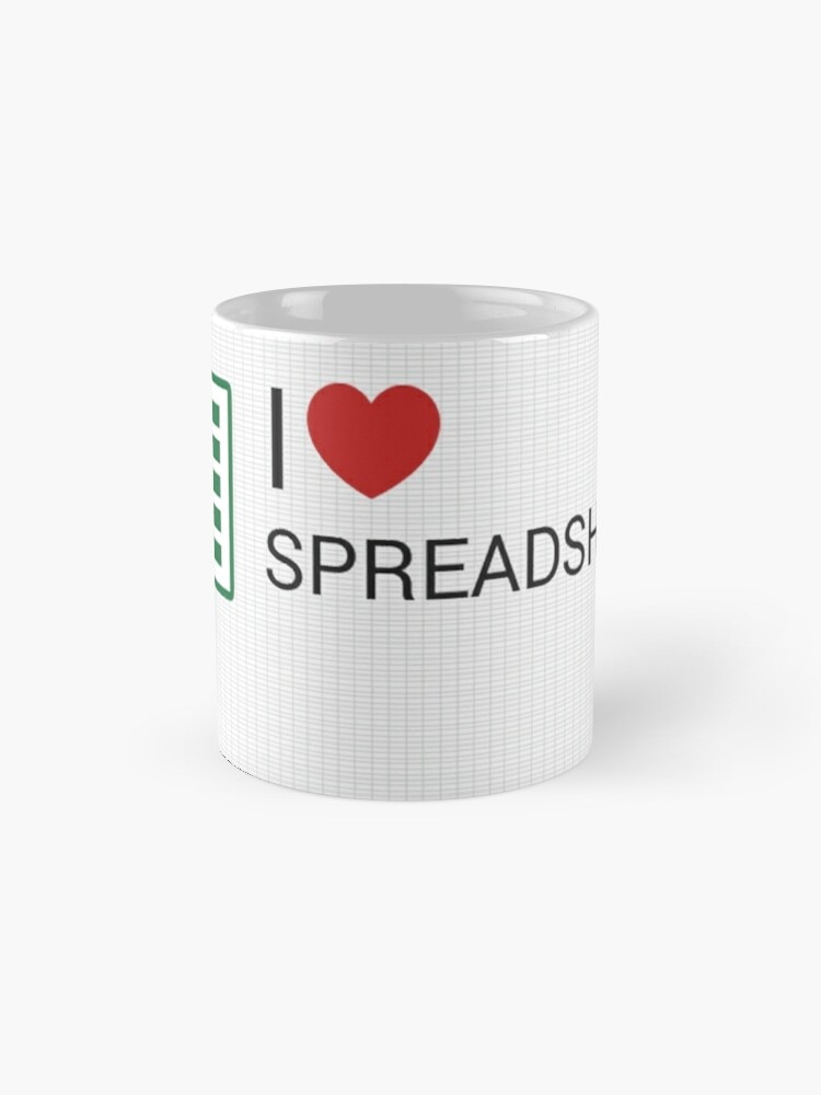 Spreadsheet Love Coffee Mug Thermal Coffee Cup To Carry
