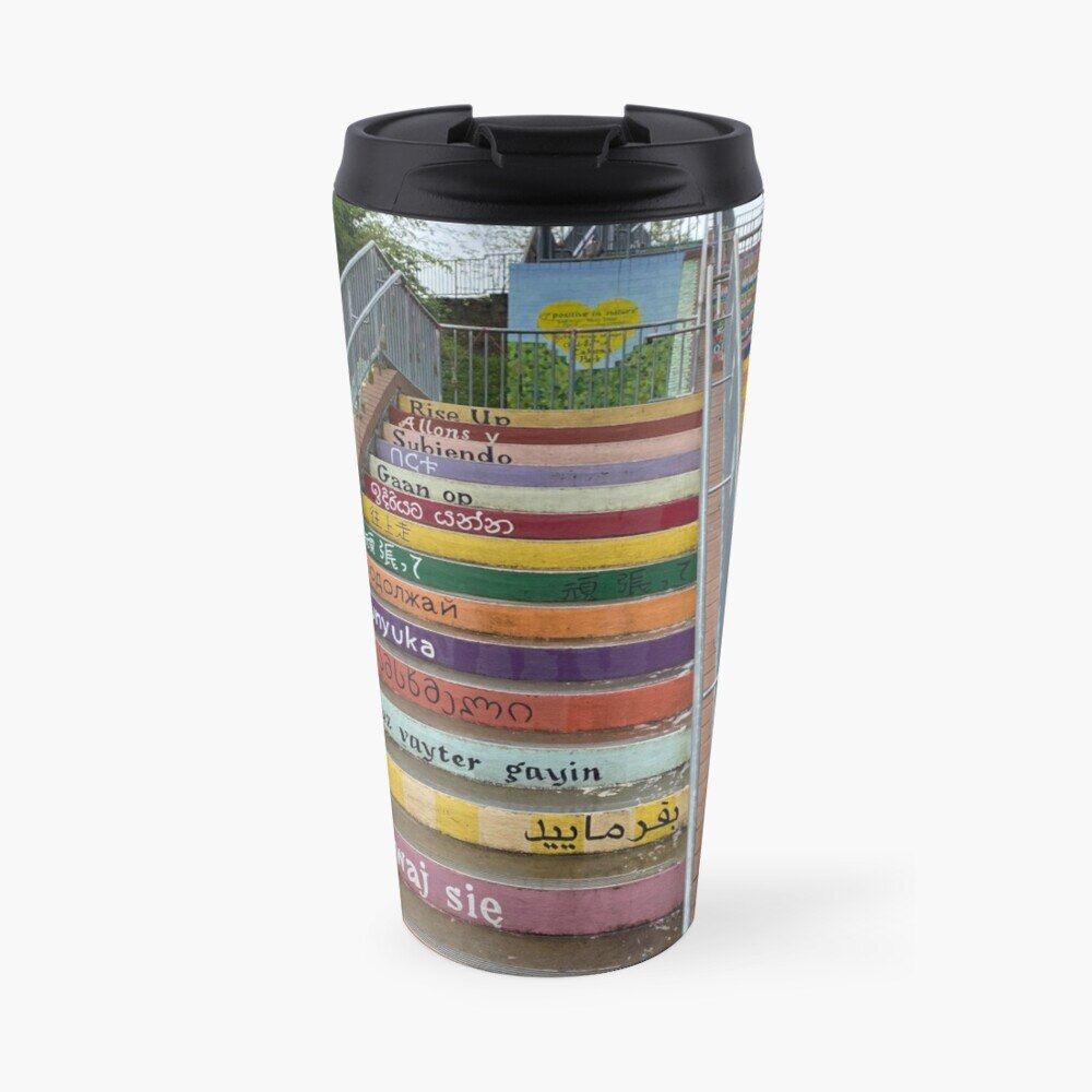 Takoma Park's Uplifting Staircase Travel Coffee Mug Coffee Mug A Cup For Coffee