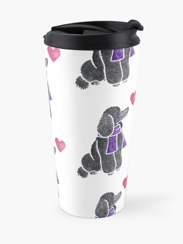 Watercolour Poodle Travel Coffee Mug A Cup For Coffee